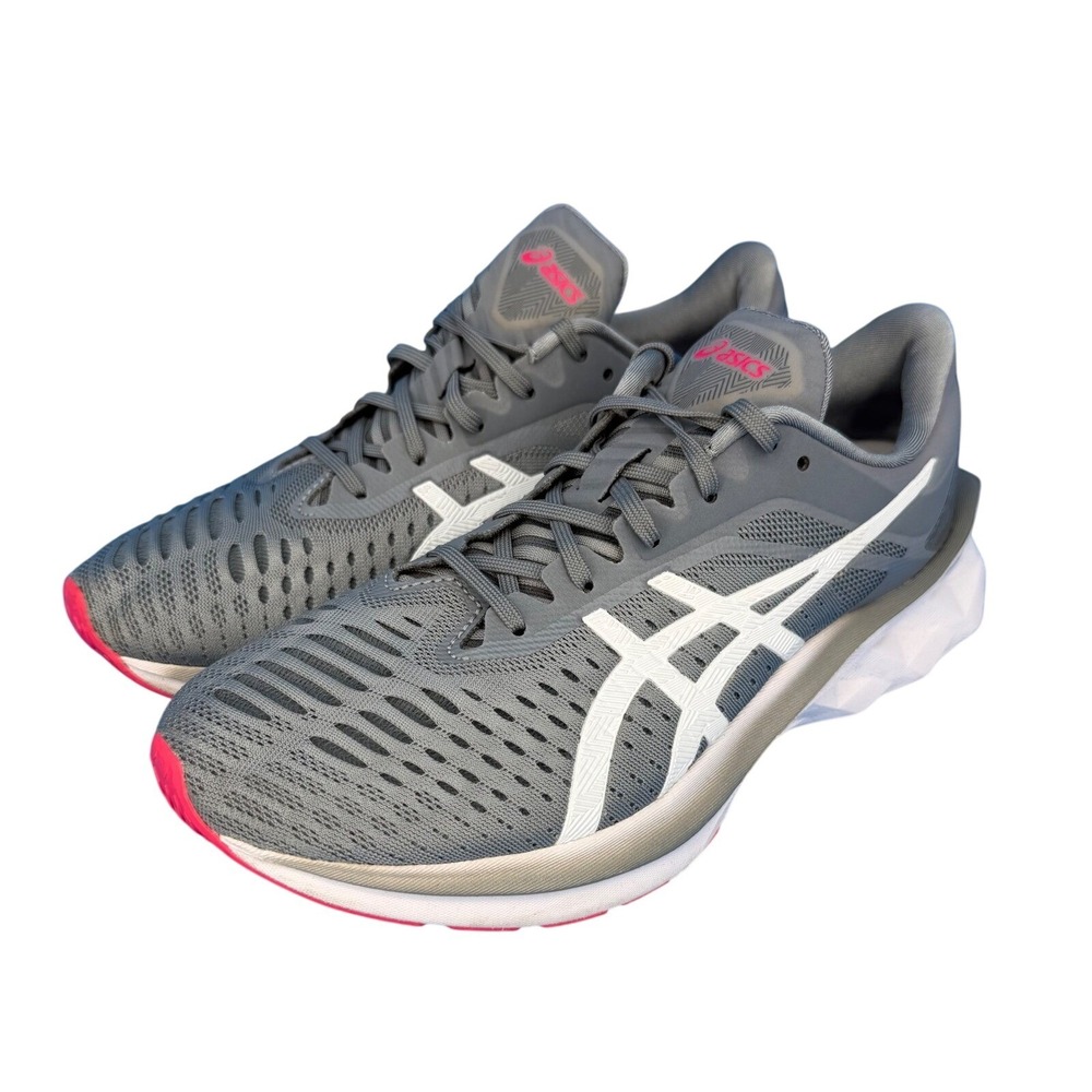 Asics Novablast Piedmont Grey Pink Running Shoes 1012A584 Womens Size 8